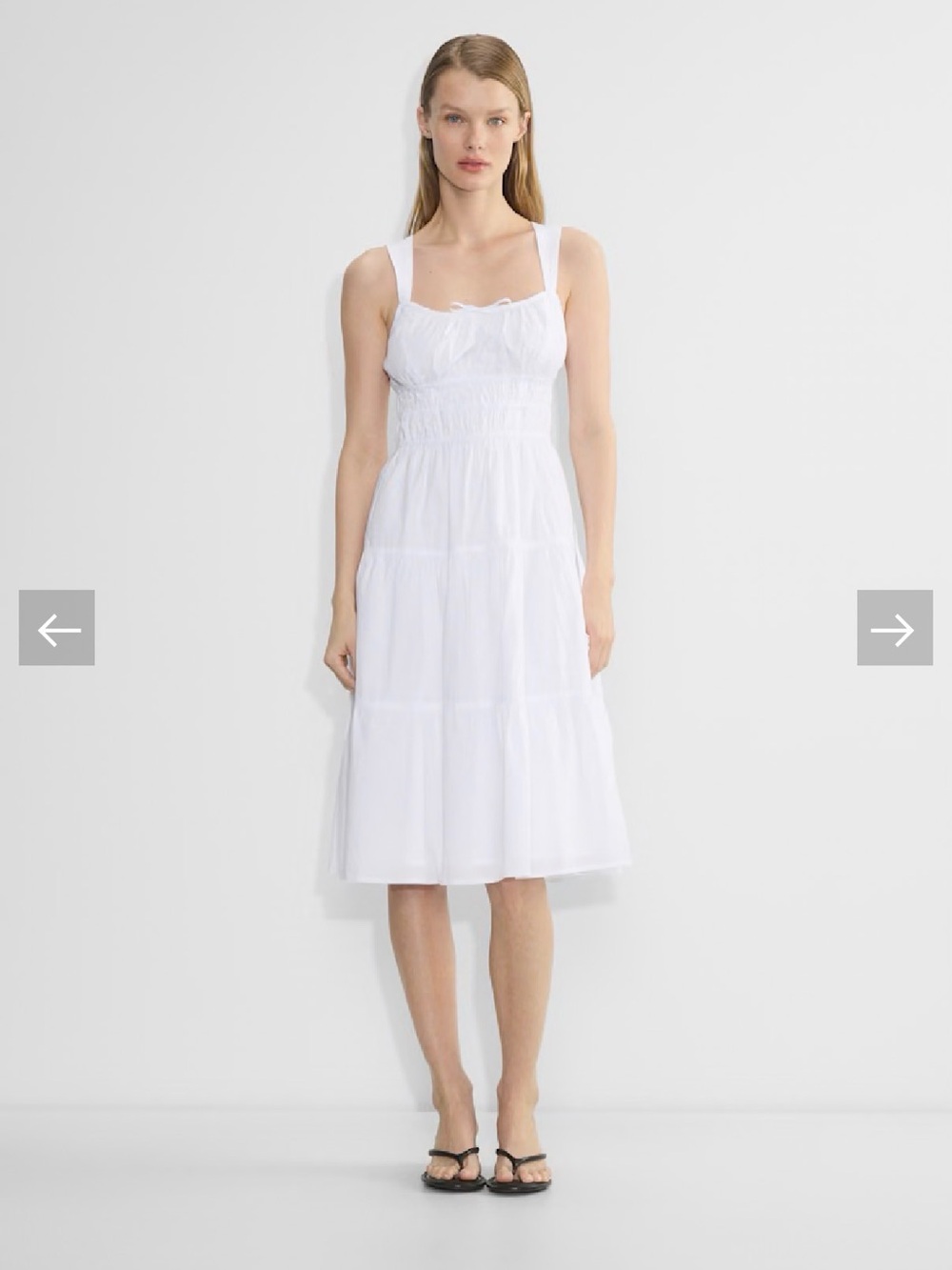 Aritzia Martine Poplin Midi Dress M NWT